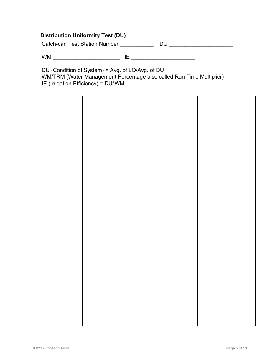 Model Water Efficient Landscape Ordinance (Mwelo) Performance Compliance Form for Projects With Greater Than 2,500 Sq Ft of Total Landscape Area - Inyo County, California, Page 19