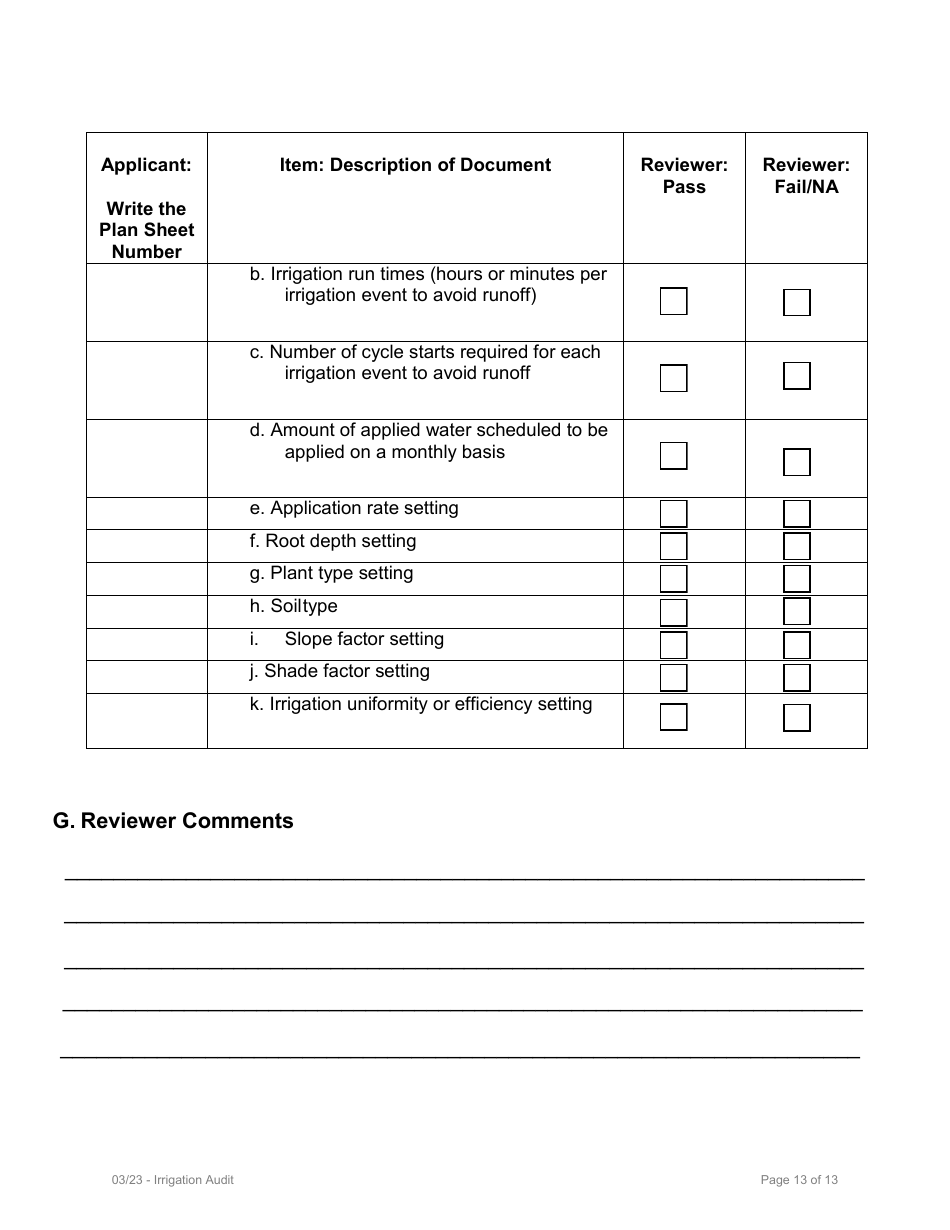 Model Water Efficient Landscape Ordinance (Mwelo) Performance Compliance Form for Projects With Greater Than 2,500 Sq Ft of Total Landscape Area - Inyo County, California, Page 27