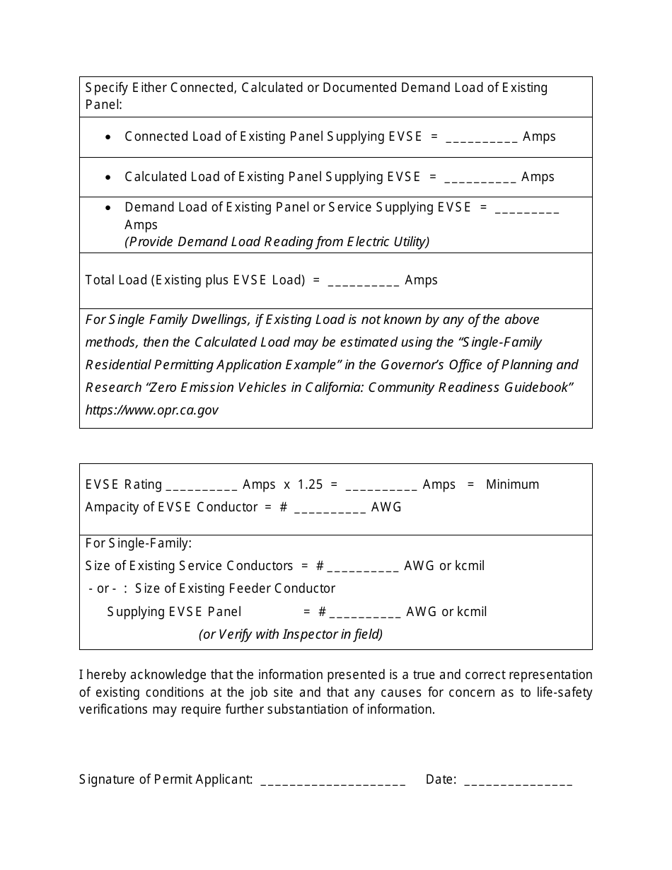 Residential and Non-residential Checklist for Permitting Electric Vehicles and Electric Vehicle Service Equipment (Evse) - Inyo County, California, Page 3