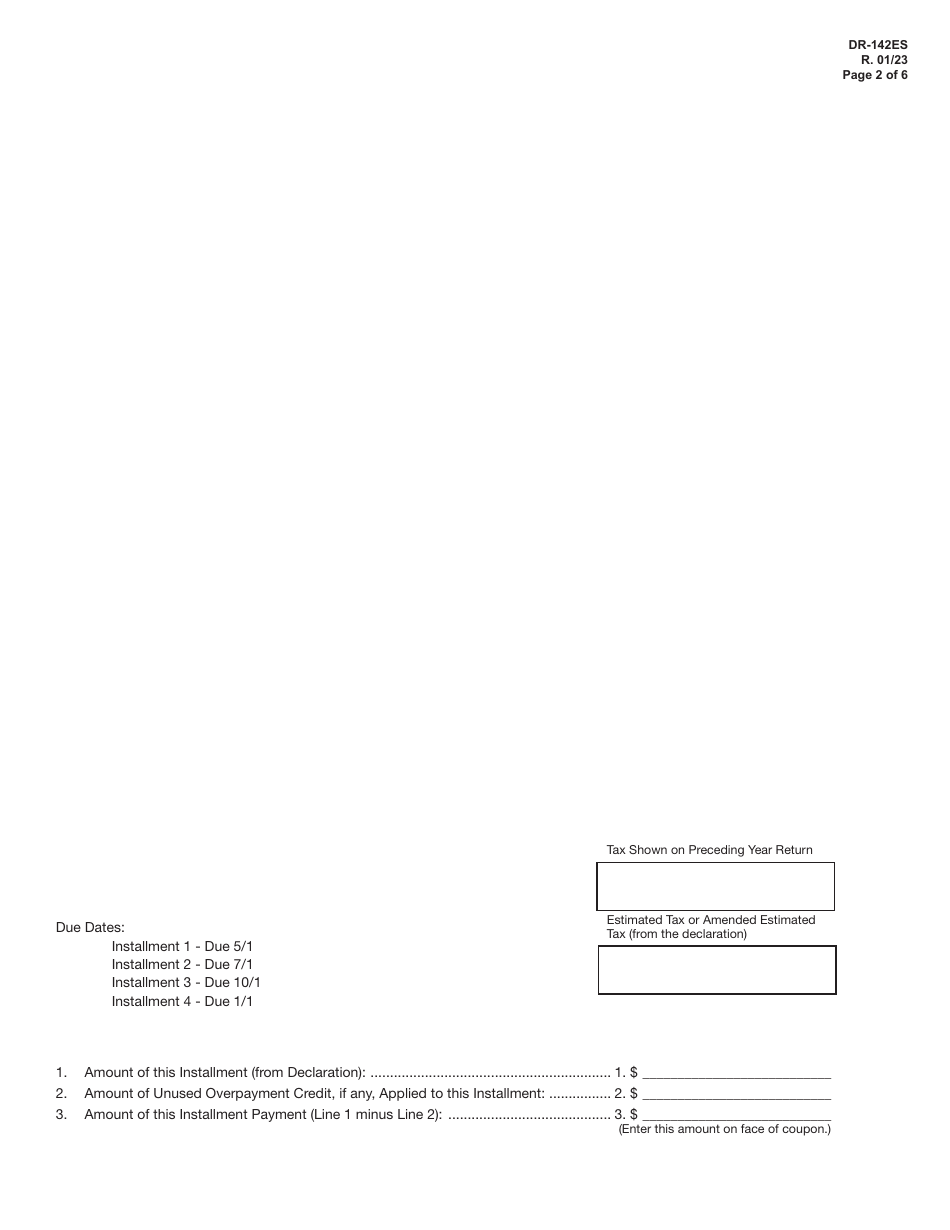 Form DR-142 Solid Mineral Severance Tax Return - Florida, Page 8