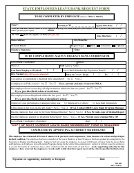 Document preview: Form MS408 State Employees Leave Bank Request Form - Maryland