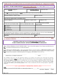 Employee-To-Employee Leave Donation Request Packet - Maryland, Page 3
