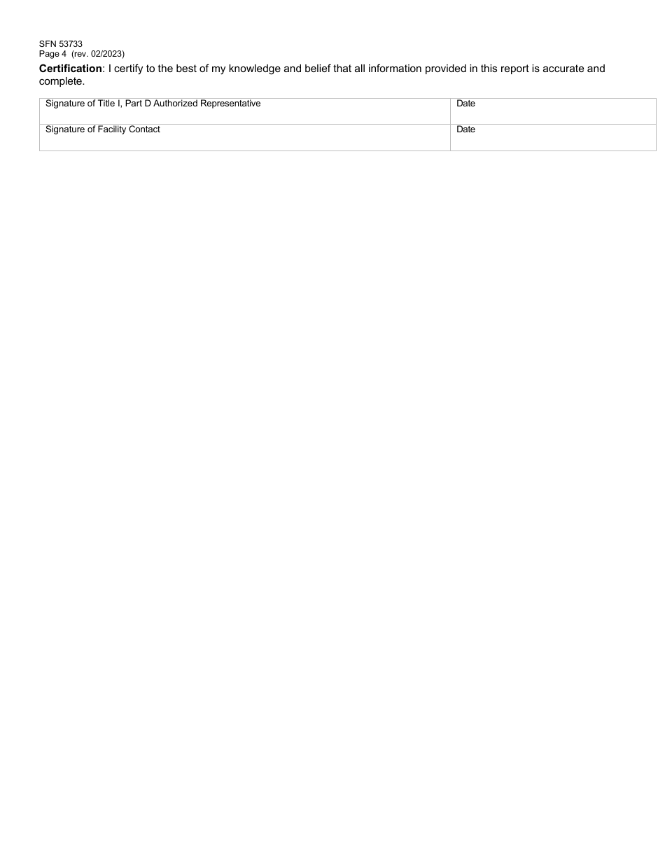Form SFN53733 Part D Final Report - Title I - North Dakota, Page 4