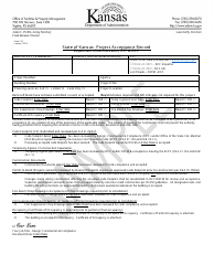 Document preview: Form 125 Project Acceptance Record - Sample - Kansas