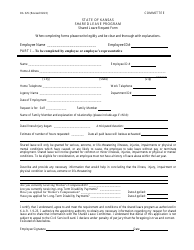 Document preview: Form DA325 Shared Leave Request Form - Kansas