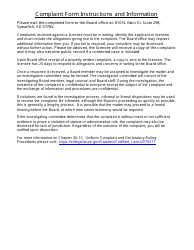 Complaint Report Form - South Dakota Board of Speech-Language Pathology - South Dakota, Page 3