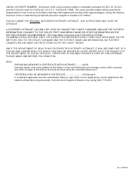 Voluntary Acknowledgment of Paternity - South Dakota, Page 2