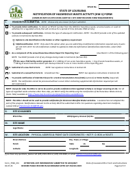Form HW-1 (7398_R04) Notification of Hazardous Waste Activity Form - Louisiana, Page 6
