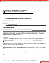 Document preview: Form CRM-277 Petition for Resentencing/Reduction to Misdemeanor - County of San Diego, California