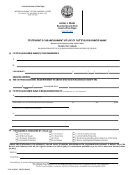 Form CC233 Statement of Abandonment of Use of Fictitious Business Name - County of San Diego, California