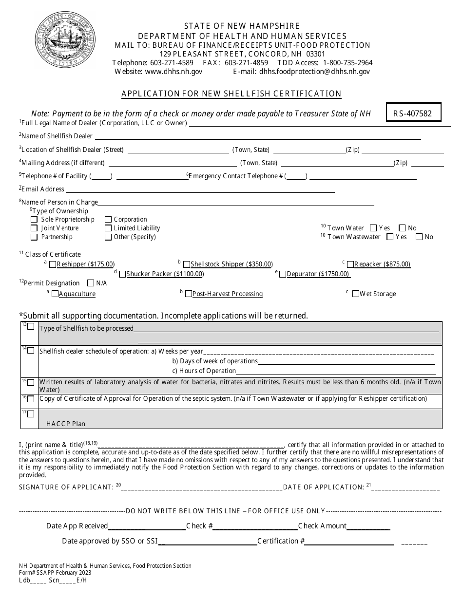 Form Ssapp Download Printable Pdf Or Fill Online Application For New 