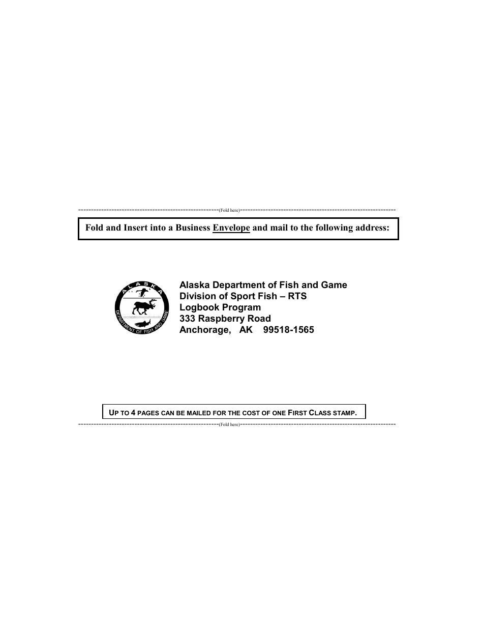 Form 11-540 Saltwater Sport Fishing Charter Trip Logbook Page - Alaska, Page 3