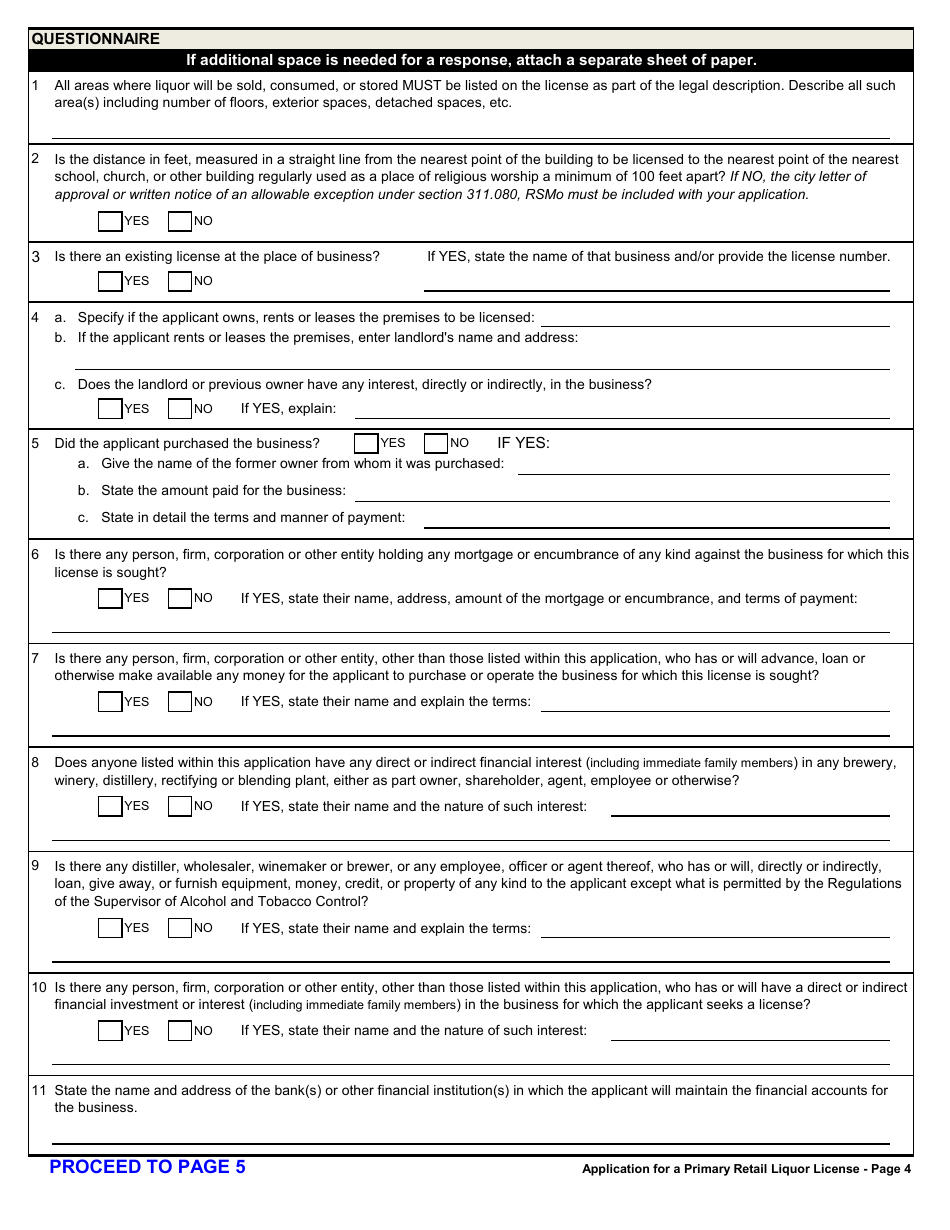 Form MO829-A0008 Download Fillable PDF or Fill Online Application for a ...