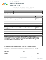 Document preview: Form B Waiver Application or Renewal - Vulnerablility Asset Program - Nevada
