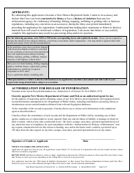Guide Application or Renewal Form - New Mexico, Page 2