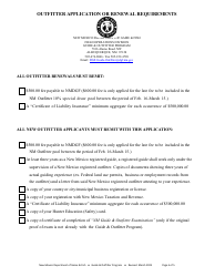 Outfitter Application or Renewal Form - New Mexico, Page 5
