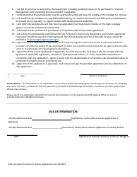 Dda Operated Medicaid Waiver Programs Licensed Practitioner Application and Agreement - Maryland, Page 3