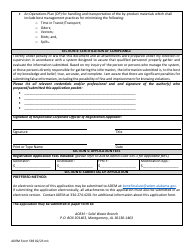 ADEM Form 569 Beneficial Use Facility Registration Application Form - Alabama, Page 2