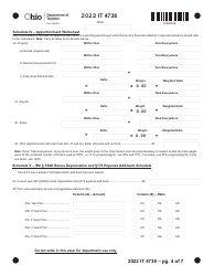 Form IT4738 Electing Pass-Through Entity Income Tax Return - Ohio, Page 4