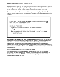 Form BEN-0060 Direct Deposit Election Form - Montana, Page 2