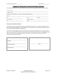 Underground Storage Tank (Ust) Preapproval Applicant Certification Statement - Arizona, Page 3