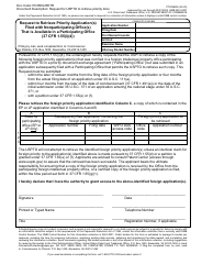 Document preview: Form PTO/SB/38 Request to Retrieve Priority Application(S) Filed With Nonparticipating Office(S) That Is Available in a Participating Office (37 Cfr 1.55(I)(4))