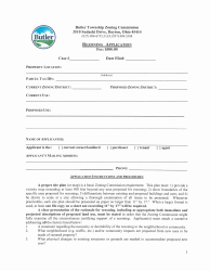 Document preview: Rezoning Application - Butler Township, Ohio