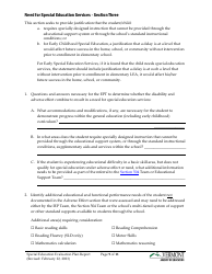 Form 2 Special Education Evaluation Plan and Report - Vermont, Page 9