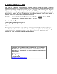 Toxic Use and Hazardous Waste Reduction (Tuhwr) Annual Progress Report - Vermont, Page 9