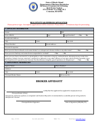 Real Estate Salesperson Application - Rhode Island, Page 2