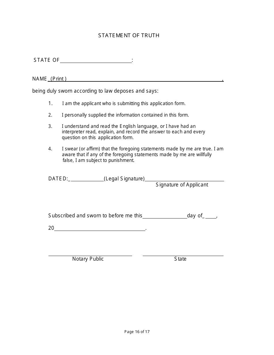 Non-facility / Vendor Gaming Employees License Application - Rhode Island, Page 16