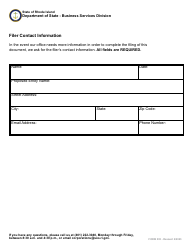 Form 303 Election to Comply for a Limited Partnership - Rhode Island, Page 4