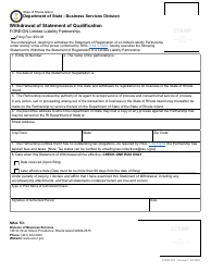 Form 552 Withdrawal of Statement of Registration of a Limited Liability Partnership - Rhode Island, Page 2