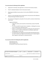 Oklahoma Scrap Metal Dealer License Application - Oklahoma, Page 2