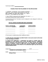 Application for Service Company License - Oklahoma, Page 2