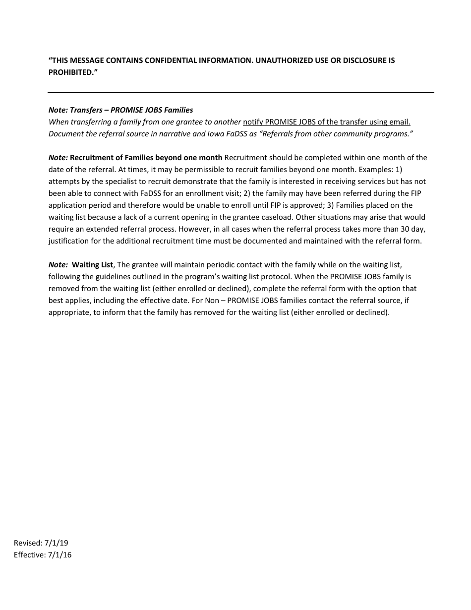 Promise Jobs Referral to Fadss - Iowa, Page 2