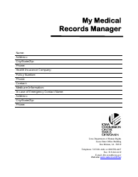 My Medical Records Manager - Iowa