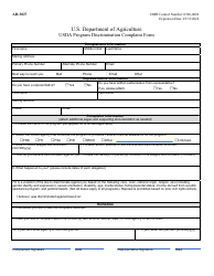 Document preview: Form AD-3027 Usda Program Discrimination Complaint Form
