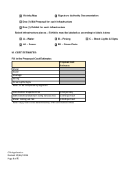 Community Facilities Agreement Application - City of Fort Worth, Texas, Page 3