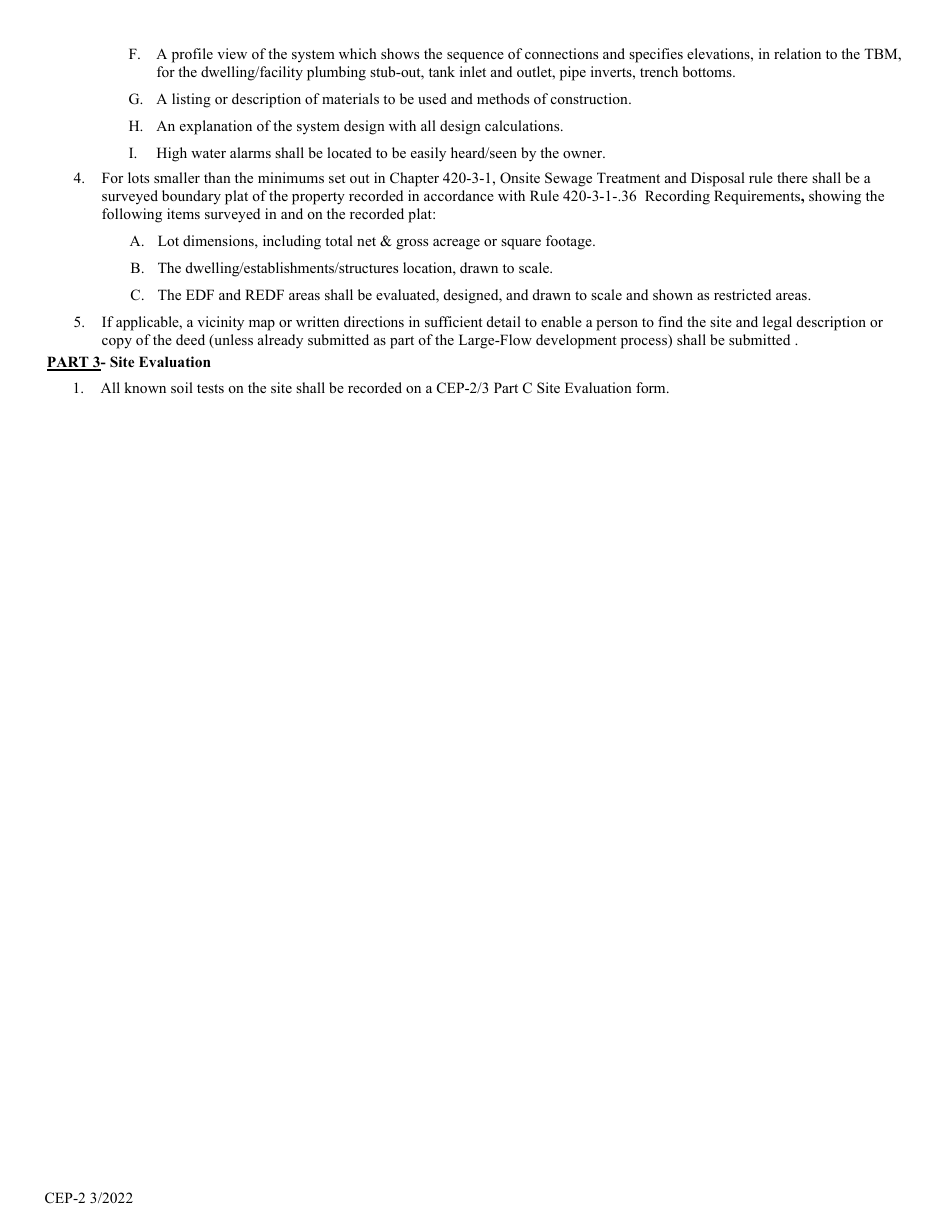 Form CEP-2 Application for a Permit to Install (Repair) - Alabama, Page 2