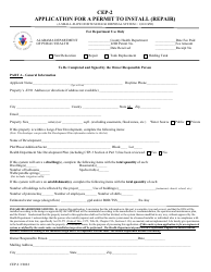Form CEP-2 Application for a Permit to Install (Repair) - Alabama, Page 3