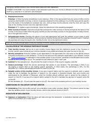 Form SJ-1086A Declaration by Voluntary Deposit Debtor - Quebec, Canada, Page 3