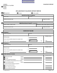 Form SJ-1086A Declaration by Voluntary Deposit Debtor - Quebec, Canada, Page 4