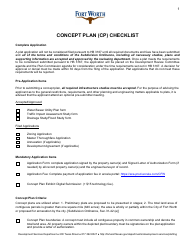Concept Plan Application - City of Fort Worth, Texas, Page 3