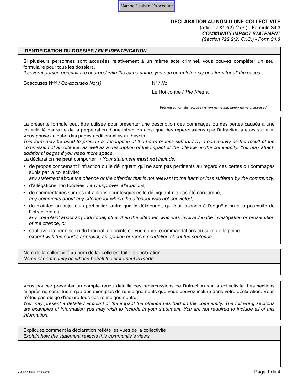 Form SJ-1117B (34.3) - Fill Out, Sign Online and Download Fillable PDF ...