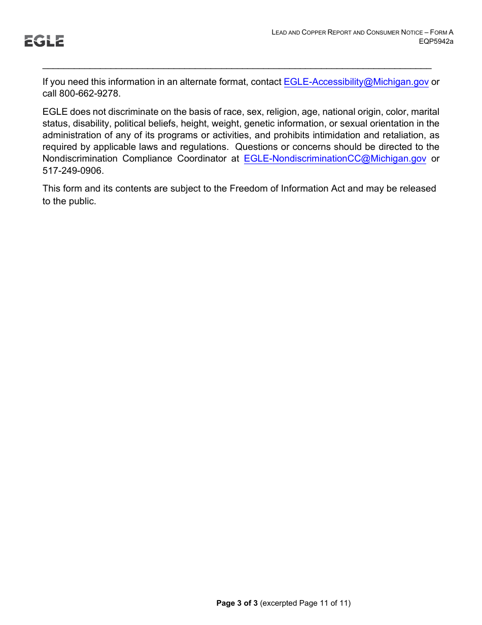 Form A (EQP5942A) Consumer Notice of Lead and Copper Results in Drinking Water Site With a Lead Service Line - Michigan, Page 3