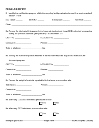 Form EQP5234 Electronic Device Recycler Registration Form - Michigan, Page 3