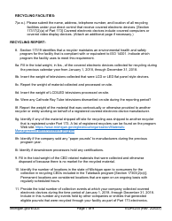 Form EQP5234 Electronic Device Recycler Registration Form - Michigan, Page 7