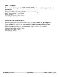 Form EQP5234 Electronic Device Recycler Registration Form - Michigan, Page 9