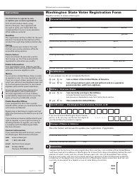 Document preview: Washington State Voter Registration Form - Washington